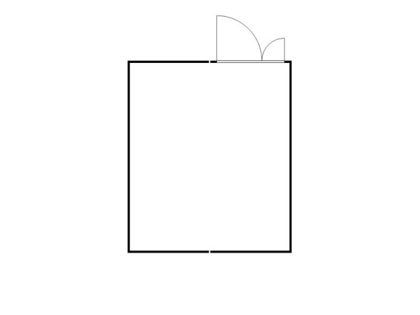 FLADAFI Materialcontainer-Kombination, IC Pro 1540, isoliert, Holzfußboden, Doppelflügeltür (asymmetrisch) auf der 4 m Seite, F2222500204