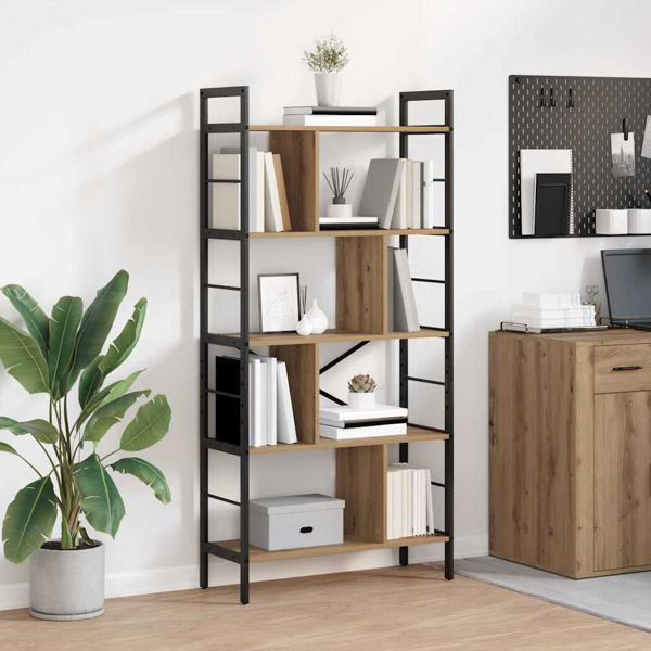 vidaXL Bücherregal Artisan-Eiche 75 x 30 x 156 cm Holzwerkstoff, 883963