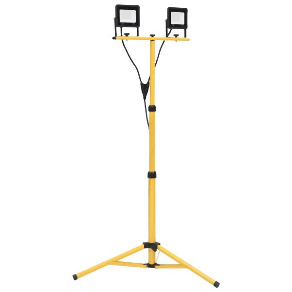 vidaXL LED-Fluter mit Stativ 2x30 W Kaltweiß, 149660, 8720286342893