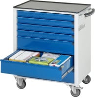 Produktbild von RAU Werkzeugwagen Serie adlatus, Metallauflage, 7 x Schublade, 700x860x500 mm, 02-7365.11 RAU Werkzeugwagen Serie adlatus, Metallauflage, 7 x Schublade, 700x860x500 mm, 02-7365.11