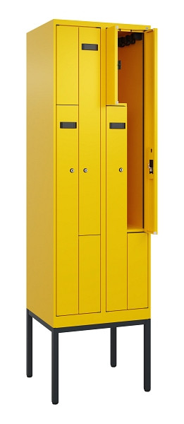 C+P Z-Spind Evolo PLUS, Gestell, 4 Fächer, 2120x600x500mm, 1023/1023, Zylinderschloss, 0490337-204 S10049
