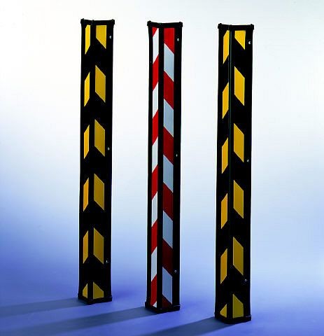 Ampere Kanten-Warn- und Schutzwinkel, Farbe: rot/weiß, 1 Set a 2 Stück, Länge: 900 mm, Breite: 84 mm, Stärke: 14 mm, VE:, 633013000