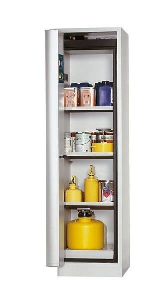 asecos Sicherheitsschrank S30 RAL 7035 3xFB1xBW (Edelstahl) für Lagerungen, 1-türig, 30297-001-30309