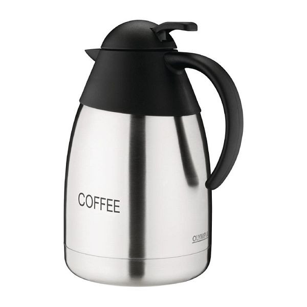Olympia Thermoskanne 1,5L COFFEE, Edelstahl und Polypropylen, DL161
