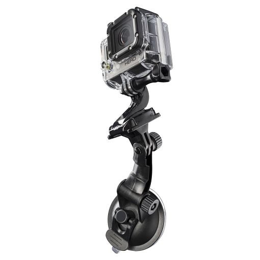 Mantona Saugnapf Halterung L Schnellspann für GoPro, 1020246