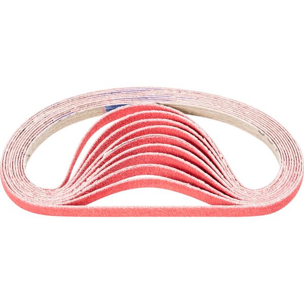 PFERD Kurzband BA – Keramikkorn Co-Cool, Körnung 60, 480x20 Mm, 100 Stück – Für Aggressives Schleifen Von Harten Werkstoffen