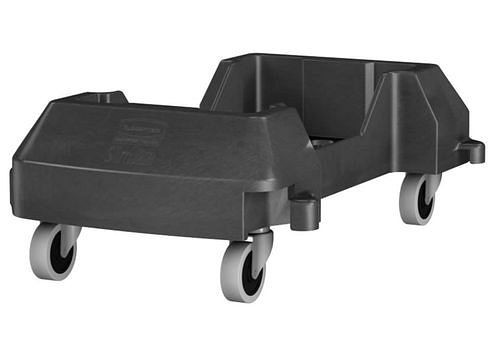 DENIOS Fahrwagen aus Polyethylen (PE) für Wertstoffsammler mit 60 / 90 l Volumen, grau, 115951