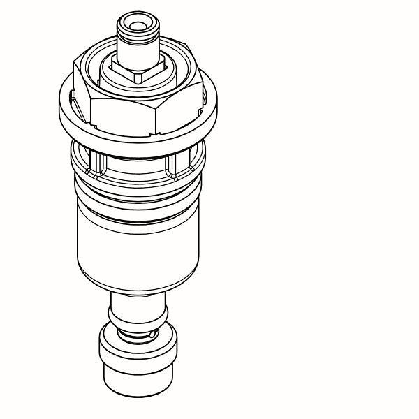 KWC Funktionsteil DN20, komplett, Entleerung nach außen, 2030060943