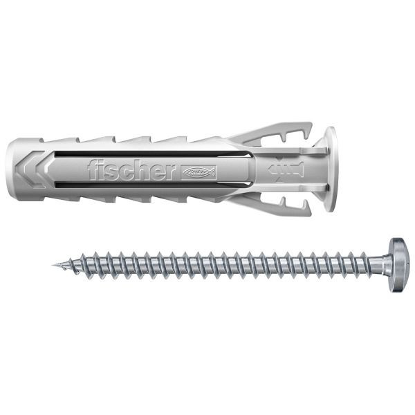Fischer Spreizdübel SX Plus 6 x 30 PH TX mit Panhead-Schraube, VE: 100 Stück, 567935