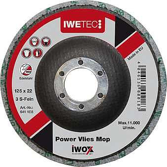 Iwetec Schleifen/Finishen Power Vlies Mop, Medium, 641107