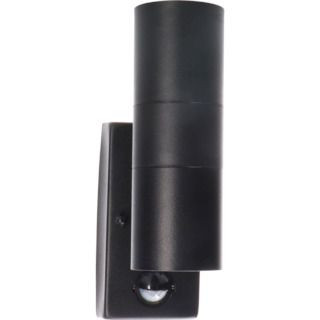 LED's light Außenleuchte ohne Leuchtmittel - wandleuchte Calabar - 2xGU10 IP44 - Sensor - Schwarz, 1000685