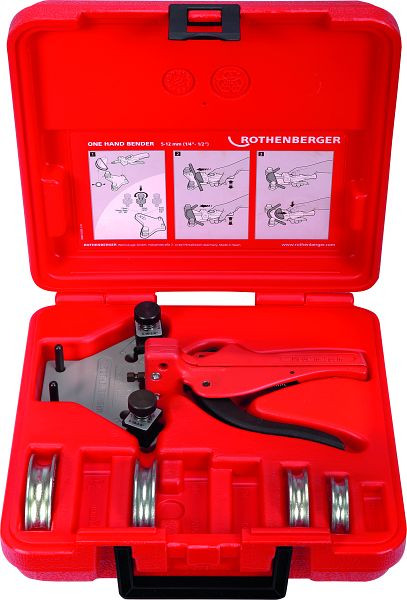 Rothenberger Einhand-Bediengerät TUBE BENDER Set, 1/4-5/16-3/8-1/2", 24134