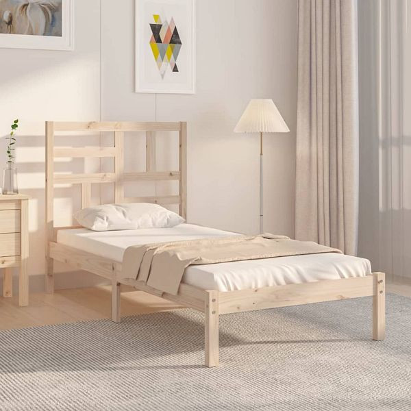 vidaXL Massivholzbett 90x190 cm, 3105915, 8720287046578