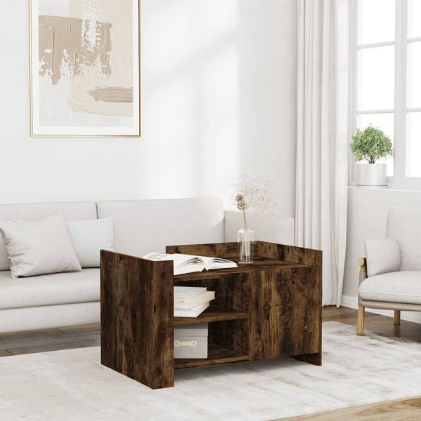vidaXL Couchtisch Räuchereiche 80x50x50 cm Holzwerkstoff, 848357