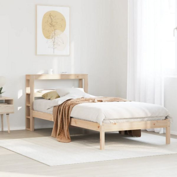vidaXL Massivholzbett ohne Matratze 75x190 cm Kiefernholz, 3305706