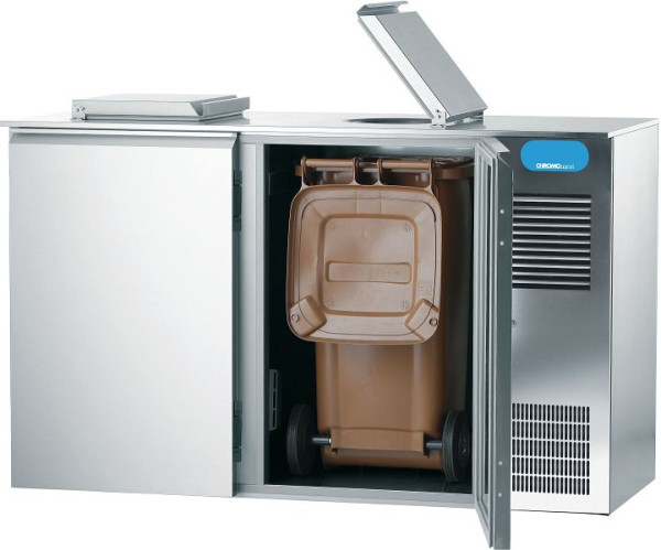 CHROMOnorm Abfallkühler 2 Türen, 2 x 120 L, 1710x720x1082 mm, CAKM021200