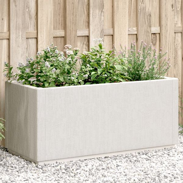 vidaXL Pflanzkübel Weiß 80x36x35 cm PP, 368776, 8721102641701