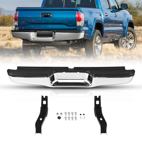 VEVOR Stoßstange hinten Chromstahl Stoßstangenbaugruppe Toyota Tacoma (95–04), FTK19952004TJ79JGV9