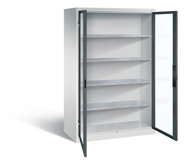 C+P Werkzeugschrank Acurado, H1950xB1200xT600mm, Farbe: Lichtgrau / Anthrazitgrau, Muldengriff, 8932-0552 S10018