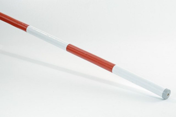Growi Hindernisstangen aus Holz, rot/weiß, 10 cm Durchmesser, 300 cm lang, 10094647