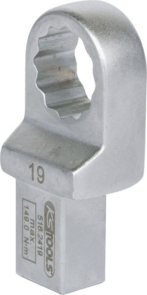 KS Tools 14x18mm Einsteck-Ringschlüssel, 19mm, 516.2419