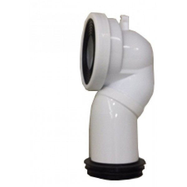 Sanotechnik WC-Anschlussbogen, Durchmesser: 100 mm, R10