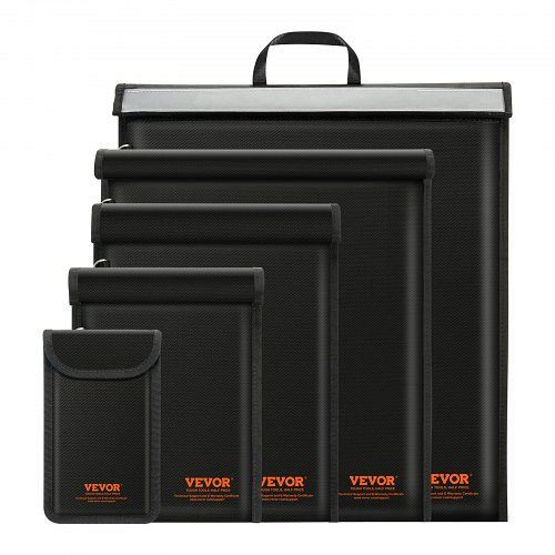 VEVOR Faraday Taschen: Laptop (430x381mm), Tablet (33x26cm), Telefon (20x12cm), Radio (27x20cm), feuerfest, VE: 5 Stück, XHPBDJTZSJD12IDVEV0