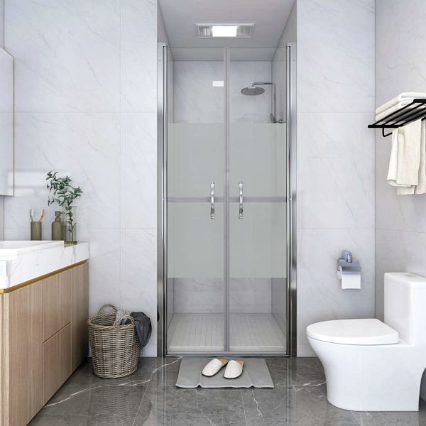 vidaXL Duschtür Halbmatt ESG 81x190 cm, 148787, 8720286168202