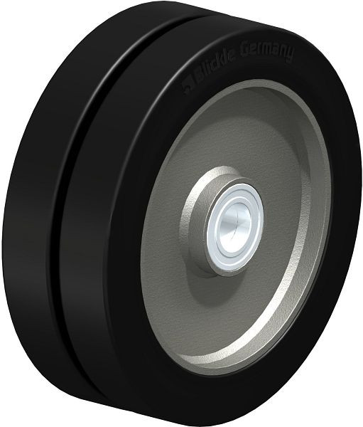 Blickle DS 500/60K Rad aus Elastik-Vollgummi, Schwarz, 621177