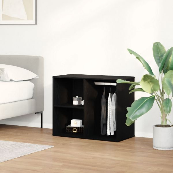 vidaXL Schwarzer Eichen-Cosmetic-Schrank - 80x40x65 cm, 862788