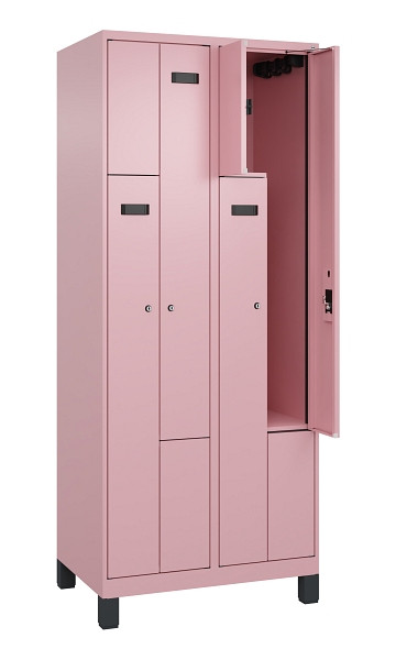 C+P Z-Spind Evolo PLUS, Füße, 4 Fächer, 1950x800x500mm, 3015/3015, Zylinderschloss, 049013-224 S10048