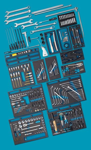 Hazet MERCEDES-BENZ Werkzeug-Sortiment, Anzahl Werkzeuge: 296, 0-2700-163/296