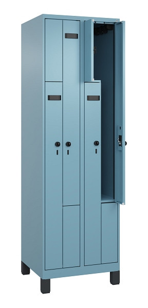 C+P Z-Spind Evolo PLUS, Füße, 4 Fächer, 1950x600x500mm, 0010/0010, Drehriegel, 049013-204 S10016