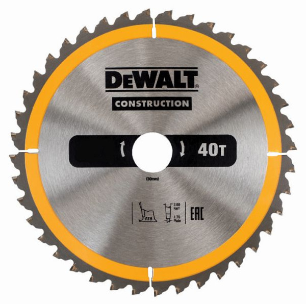 DeWalt Kreissägeblatt stationär 235/30mm 40WZ, DT1955-QZ