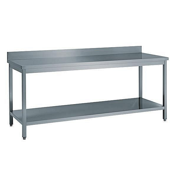 KBS Arbeitstisch B 100cm x T 60cm, mit Grundboden und Aufkantung 10cm, 90112110