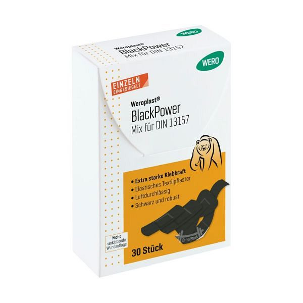 WERO Weroplast BlackPower Mix für DIN 13157 - 2021, VE: 30 Stück, 160735