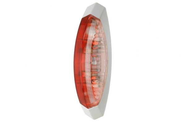 HELLA Umrissleuchte - Halogen - 12V - Anbau - Lichtscheibenfarbe: klar/rot - seitlicher Anbau, 2XS 008 479-081