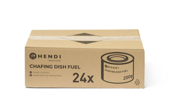 Hendi Chafing Dish Brennpaste (NL/DE/FR/EN), VE: 24 Stück, 194300
