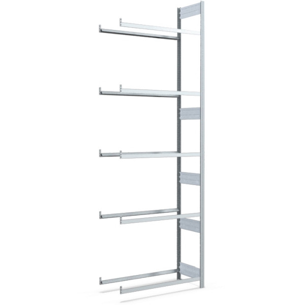 BITO Reifenregal 2999x1008x424 Anbaufeld 5 Ebenen verzinkt/lose FP, 53088