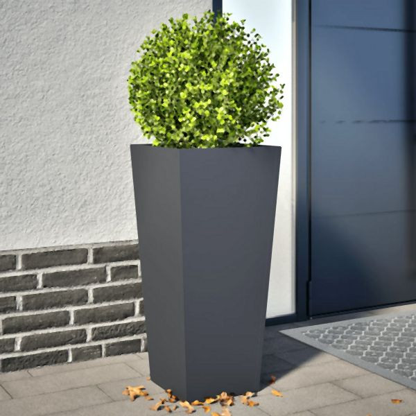 vidaXL Pflanzkübel 2 Stk. Anthrazit 35x35x75 cm Stahl, 851085