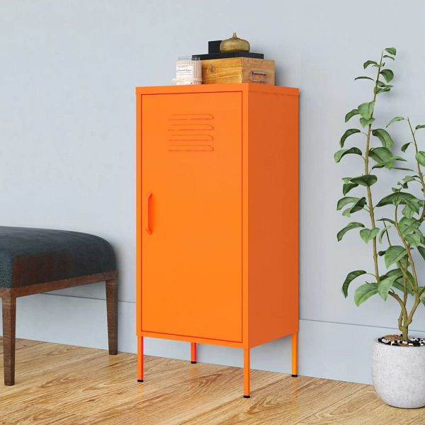 vidaXL Lagerschrank Orange 42,5x35x101,5 cm Stahl, 336192