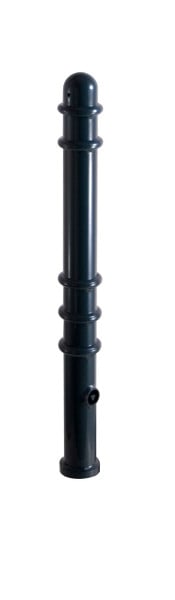 Schake Absperr-Stilpfosten Serie 479B Ø 76 mm, herausnehmbar, selbsteinrastende Verriegelung mit feuerverzinkter Bodenhülse, 479FB