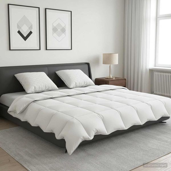 vidaXL Gänsedaunen-Bettdecken-Set 90% FULDA 3-teilig 200 x 200 cm Sommer, 3442290