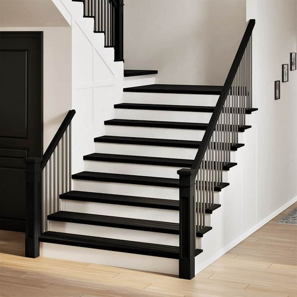 vidaXL Treppenstufen 4 Stk. Dunkelbraun 110x30x2 cm Massivholz Eiche, 3283023