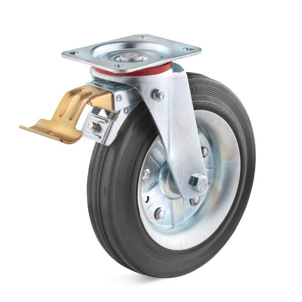 Torwegge Lenkrolle mit Doppelstopp, L-IS-SGS-225-, 0013443