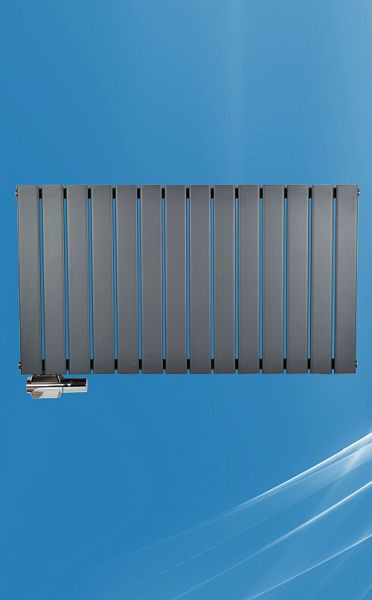 West Heiztec Designheizkörper ARES COMPACT PANELL Doppellagig, Anthrazit / RAL 7016, EN442 75/65 - 20 C° 935W, CDPA08400600