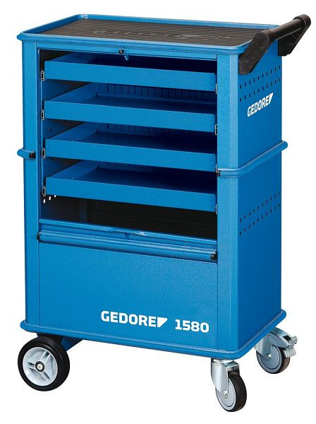 GEDORE Werkzeugwagen mit 4 Schubladen, 400 x 625 x 930 mm, 6627550