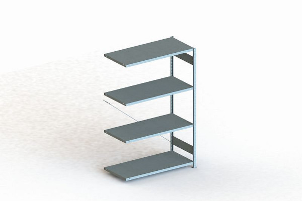 Meta Steckregal Meta CLIP 150 S3 Anbaufeld, Höhe: 2000mm, Länge: 1300mm, Tiefe: 600mm, Bodenanzahl: 4, verzinkt, 9900004462