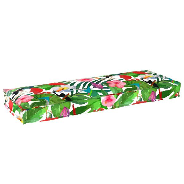 vidaXL Outdoor Kissen Tropischer Dschungel Polyester 120 cm x 40 cm x 8 cm, 42001707