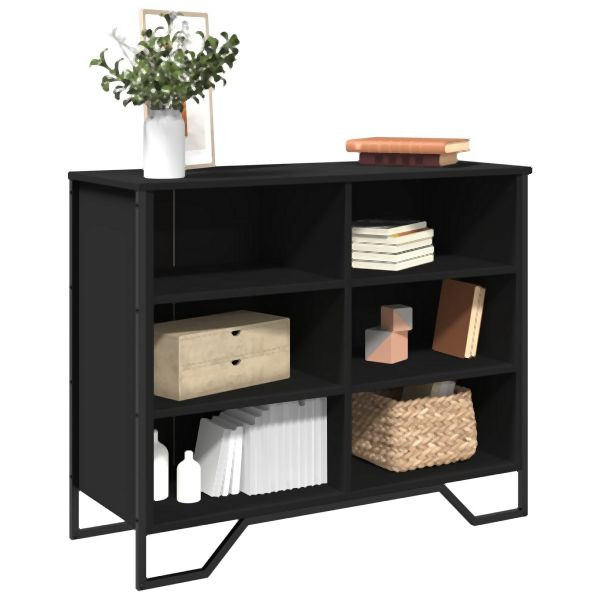 vidaXL Sideboard Schwarz 91x35,5x74,5 cm Holzwerkstoff, 848549